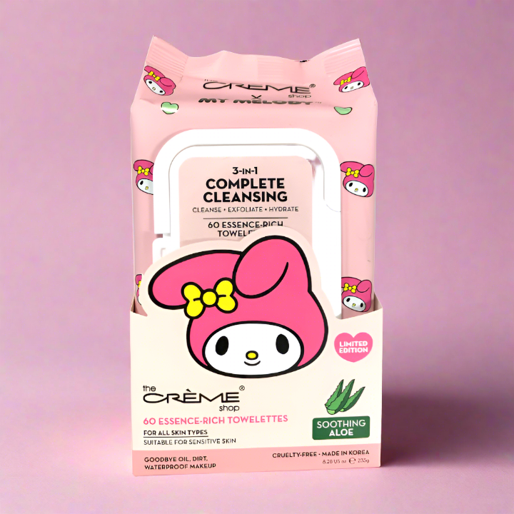 The Creme Shop X My Melody 3 in 1 Complete Cleansing Towelettes